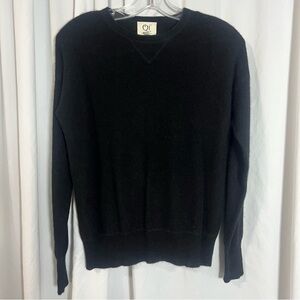 Qi Cashmere Women's Black Sweater